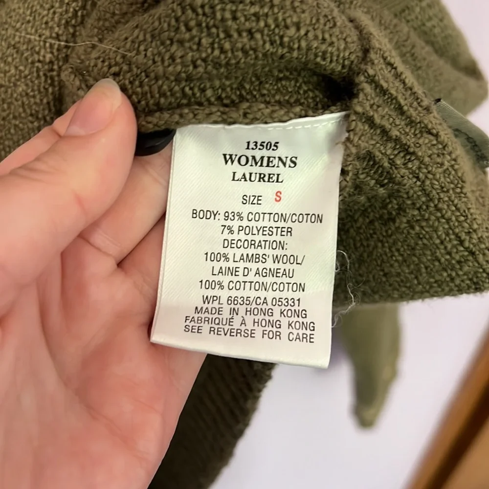 Woolrich Green Wool Embroidered Cardigan Sweater - Picture 3 of 13